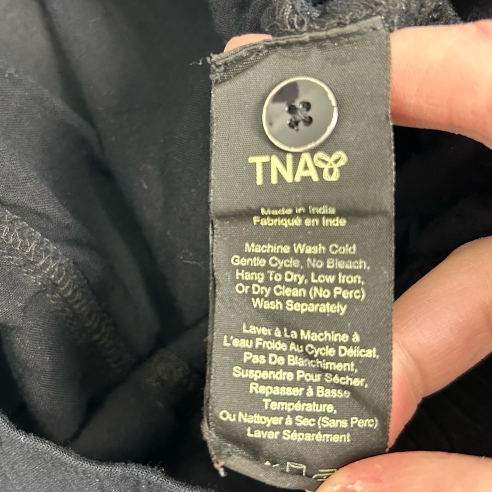 TNA High Rise Joggers size XS black Aritzia Grenville pants casual - Picture 6 of 9